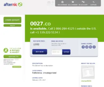 0027.co(De beste bron van informatie over 0027) Screenshot