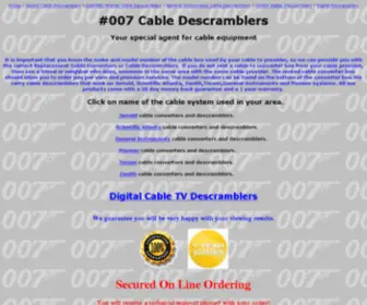 007-Cable-Descramblers.com(# 007 Cable Descramblers) Screenshot