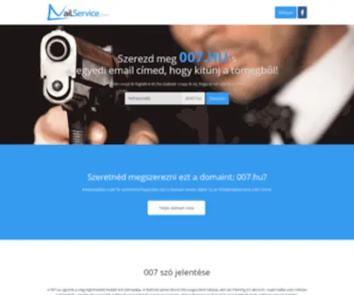 007.hu(Ingyenes emailcím domainnel) Screenshot