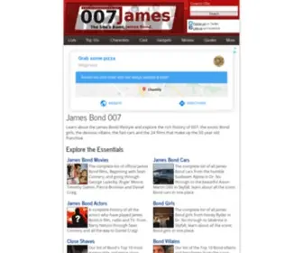 007James.com(Learn about the James Bond lifestyle and explore the rich history of 007) Screenshot
