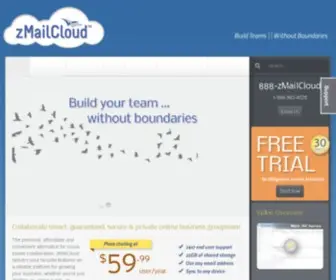 01.com(Zimbra Email Hosting and Managed Dedicated Services) Screenshot