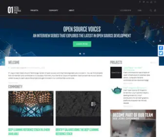 01.org(The Intel Open Source Technology Center) Screenshot