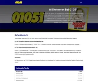 01051.com(Jetzt in allen Ortsnetzen nutzbar) Screenshot