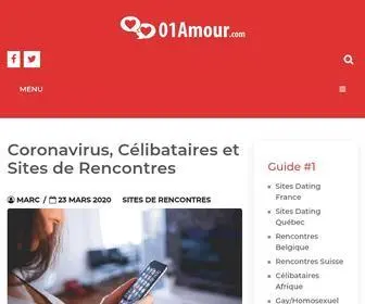 01Amour.com(Guide Sites de Rencontres et Dating) Screenshot