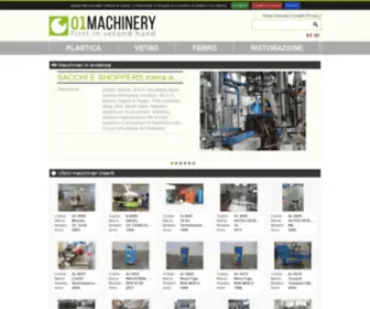01Machinery.com(Vendita Macchinari Usati e Attrezzature da lavoro) Screenshot