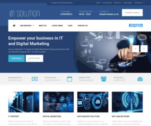 01Solution.co.uk(IT Support & Digital Marketing) Screenshot