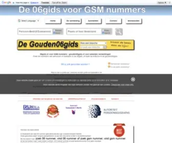06Gids.nl(Vind het GSM nummer van bedrijven en personen in de gouden06gids) Screenshot