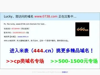 0738.com(您访问的域名) Screenshot