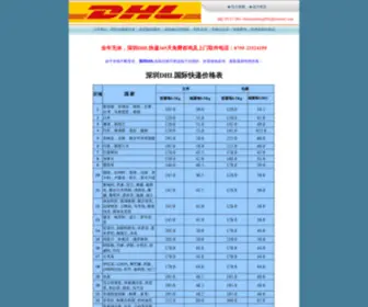 0755DHL.com(深圳dhl快递电话深圳dhl国际快递为您服务) Screenshot