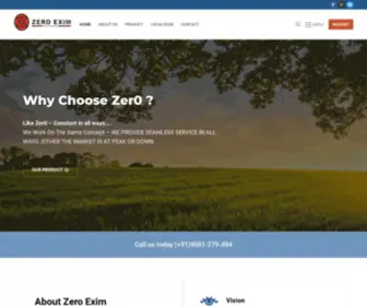 0Exim.com(Zero Exim Export Firm Best Import Export Company In Gujarat India) Screenshot