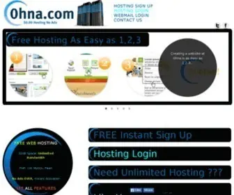 0Hna.com(Free web hosting with cpanel) Screenshot