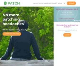0Patch.com(The era of vulnerability micropatching) Screenshot