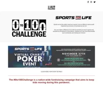 0TO100Challenge.org(Join us for 100 days of fundraising) Screenshot