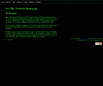 0V1.org(0v1 IRC Network Home) Screenshot