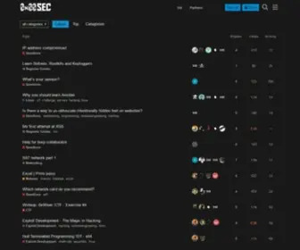 0X00Sec.org(The Home of the Hacker) Screenshot