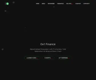 0X1.finance(0x1 Finance) Screenshot