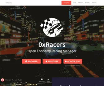 0Xracers.com(Open economy racing manager) Screenshot