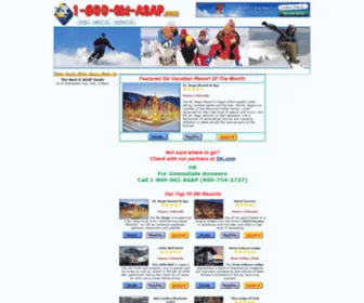 1-800-Ski-Asap.com(Last Minute Deals on Ski Vacations) Screenshot