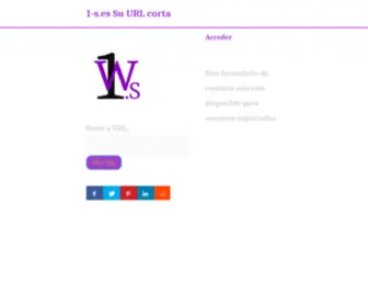 1-S.es(Su URL corta) Screenshot