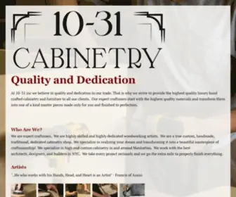 10-31Cabinetry.com(31 Custom Cabinetry) Screenshot