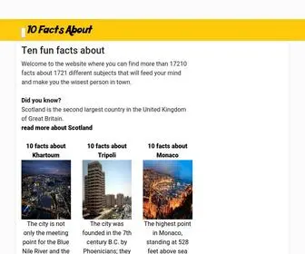 10-Facts-About.com(10 facts about) Screenshot