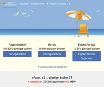 100-Euro-Reisegutschein.de(100 Euro Reisegutschein) Screenshot