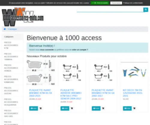 1000-Accessoires-Moto.com(1000 Accessoires Moto) Screenshot