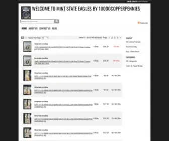 10000Copperpennies.com(Mint State Eagles brought to you by 10000copperpennies) Screenshot