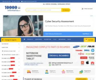 10000Informatica.it(Vendita Ricambi Notebook Asus) Screenshot