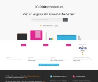 10000Scholen.nl(Alle scholen in Nederland vergelijken op 10.000scholen.nl) Screenshot