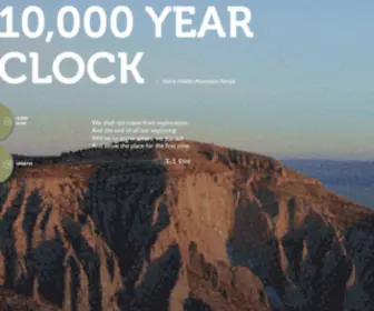 10000Yearclock.net(10,000 Year Clock) Screenshot