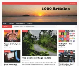 1000Articles.in(1000s of Articles on All Topics) Screenshot