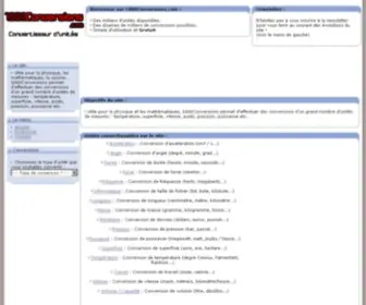 1000Conversions.com(Convertir des unit) Screenshot