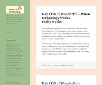 1000Daysofwonderful.com(Wonderful) Screenshot