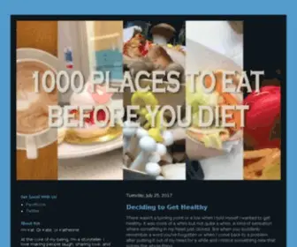 1000Placestoeatbeforeyoudiet.com(1000 Places to Eat Before You Diet) Screenshot