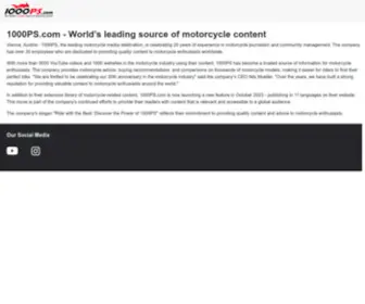 1000PS.com(1000PS TrackdaysRennstrecken Training Motorrad) Screenshot