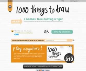 1000Thingstodraw.com(1000 Thingstodraw) Screenshot