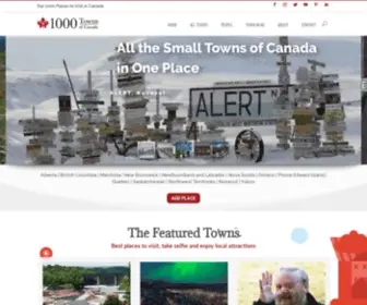 1000Towns.ca(All Small Towns of Canada in one place. 1000 Towns of Canada) Screenshot