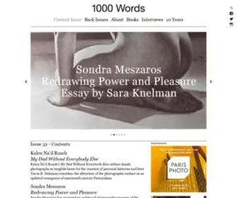 1000Wordsmag.com(1000 Words) Screenshot