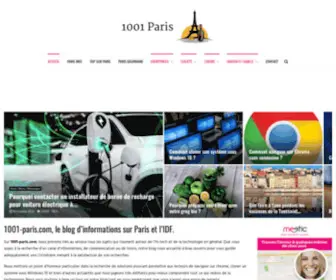 1001-Paris.com(L'annuaire de Paris sur le web) Screenshot