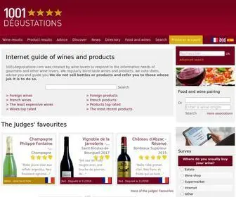 1001Degustations.com(1001 Dégustations) Screenshot
