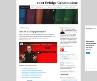 1001Erfolgsgeheimnisse.com(1001 Erfolgs) Screenshot