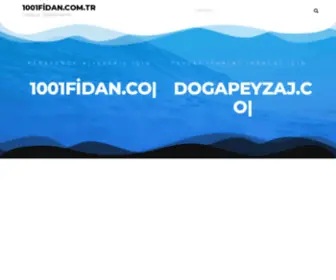 1001Fidan.com.tr(Nsana ve Tabiata Hizmet) Screenshot