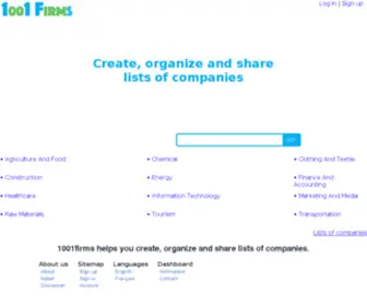 1001Firms.com(1001 Firms) Screenshot
