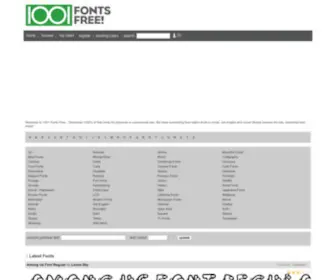 1001Fontsfree.com(WelcomeFonts Free) Screenshot