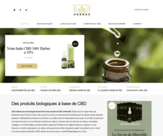 1001Herbes.com(1001 Herbes CBD) Screenshot