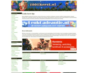 1001Kerst.nl(Leuke kerst tips) Screenshot