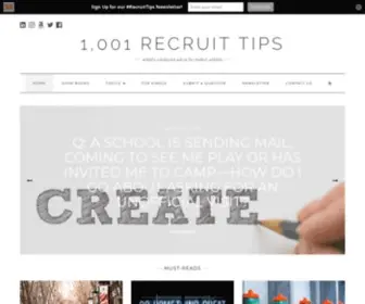 1001Recruittips.com(Athletic Scholarship Tips) Screenshot