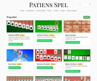 1001Spel.se(Patiens Spel) Screenshot