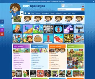 1001Spelletjes.be(1001 SpelletjesGratis Spelletjes Spelen) Screenshot